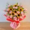 Sun Flower & Rose Bouquet by Jardin Eden