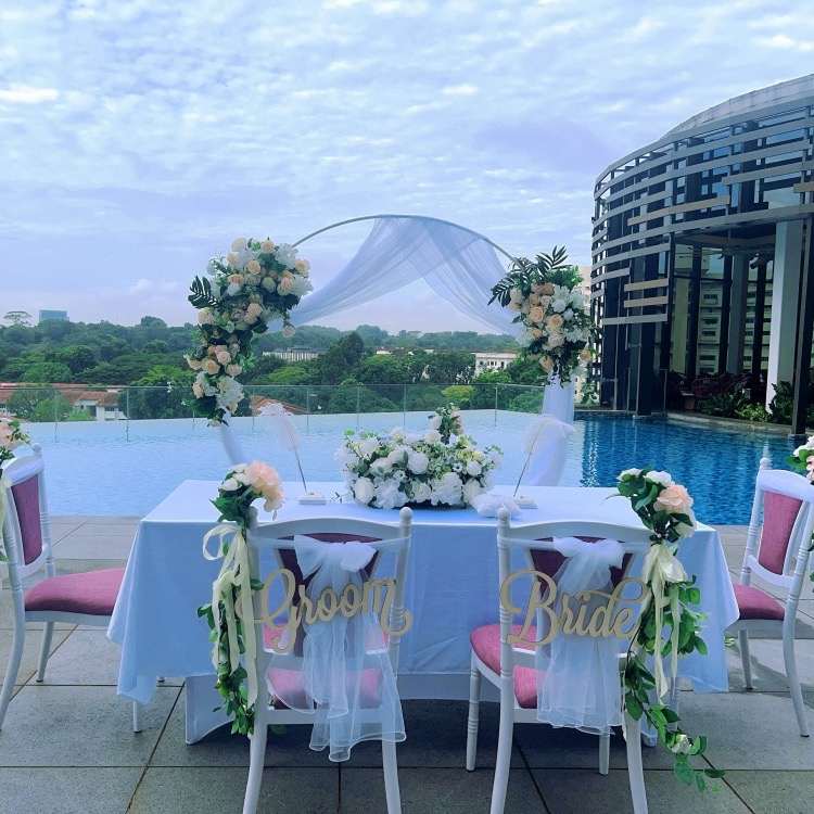 Outdoor ROM Solemnisation Decoration by Wingding Event Styling