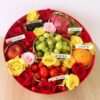 Preserved flower bloom box gift box with fruits by Jardin Eden Flowers & Aromatique