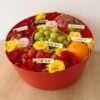 Preserved flower bloom box gift box with fruits by Jardin Eden Flowers & Aromatique
