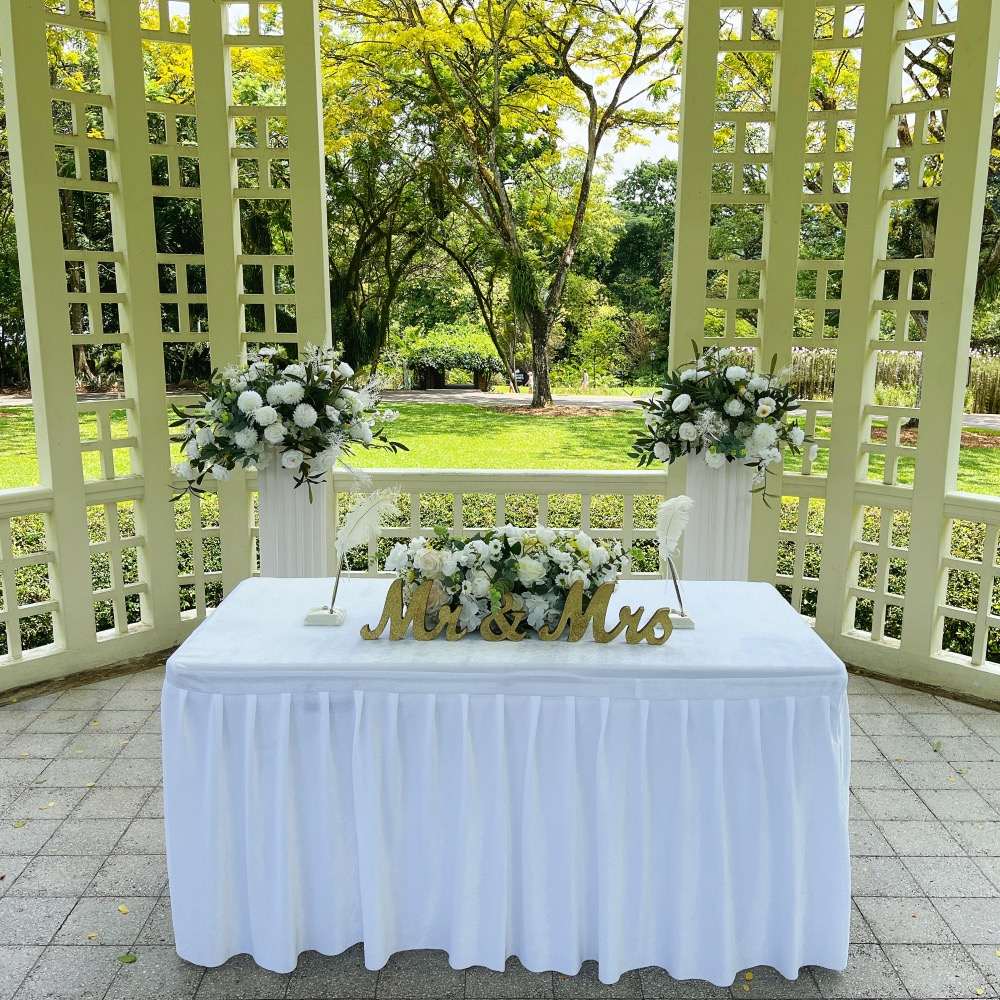Singapore Botanic Garden Bandstand ROM Solemnisation Decoration Lite Plus Package by Wingding Event Styling