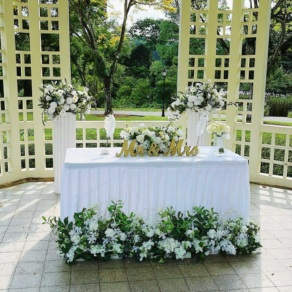 Singapore Botanic Garden Bandstand ROM Decoration by Wingding Event Styling - Standard Plus Package