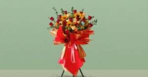 Business Grand Opening Flower Stand