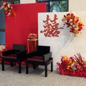 Traditional Chinese ROM Solemnisation Tea Ceremony Wedding Decoration by Wingding Event Styling