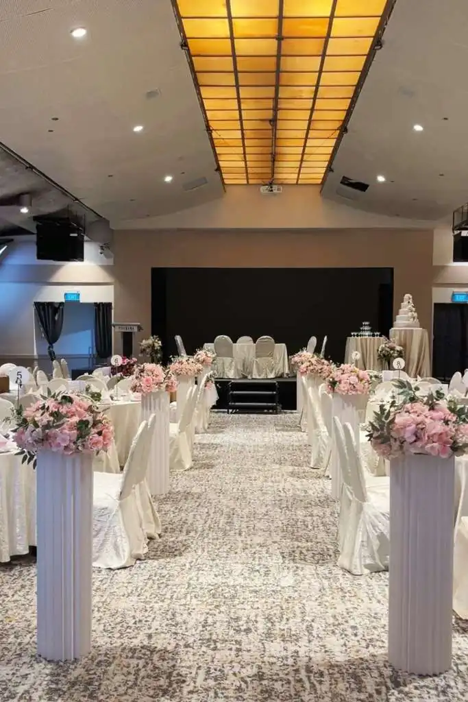 Wedding Banquet Decoration at Furama Hotel Singapore by Wingding Event Styling
