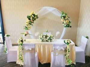 ROM Solemnisation Decoration at Peach Garden Singapore by Wingding Event Styling